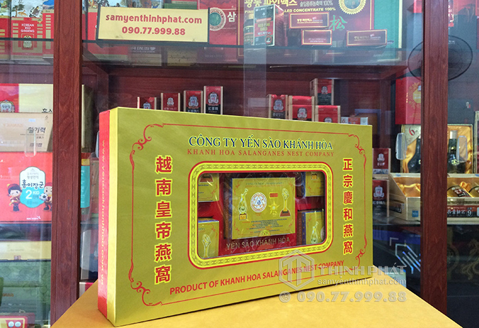 Tổ Yến Sào Khánh Hòa tinh chế hộp quà tặng 5 hộp 3g - 011G