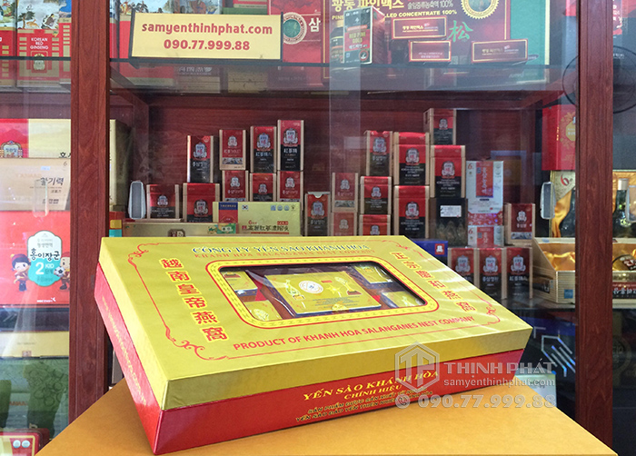 Tổ Yến Sào Khánh Hòa tinh chế hộp quà tặng 5 hộp 3g - 011G