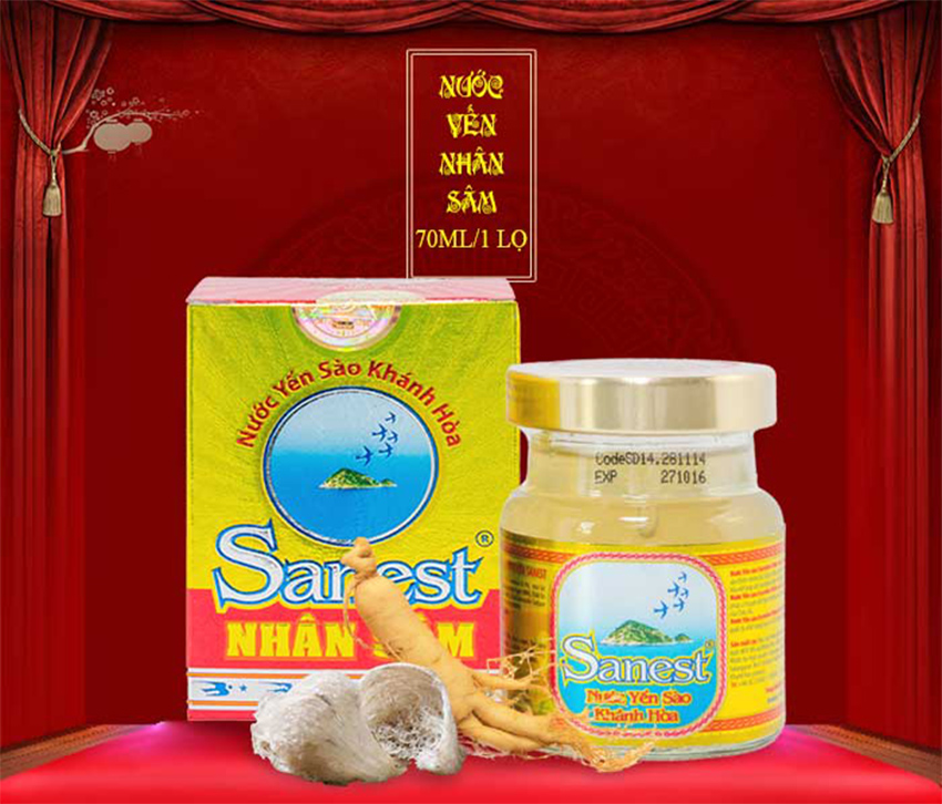 Yến Sào Sanest nhân sâm 1 lọ 