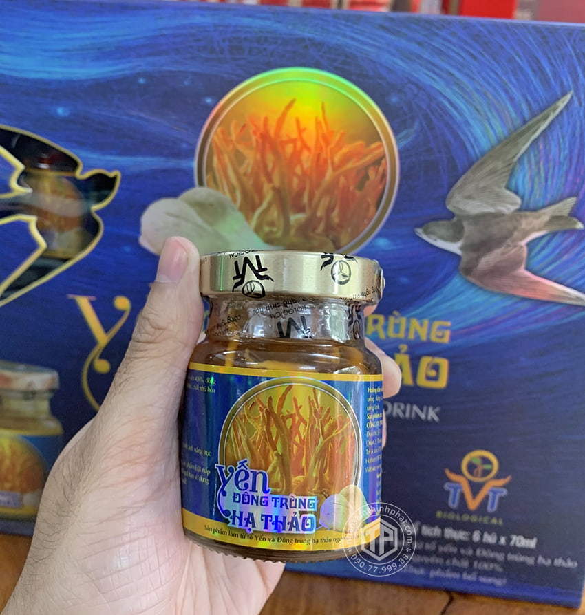 Yến đông trùng hạ thảo không đường hộp 6 lọ